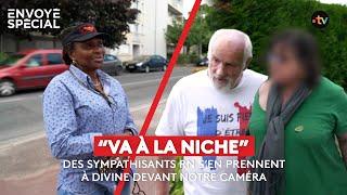 “Va à la niche” des sympathisants RN s’en prennent à Divine, victime de racisme, devant notre caméra