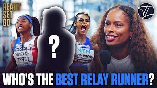 Coach Mechelle Freeman weighs in on who is the "best" relay runner on Team USA