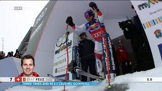 Alpiner Ski-Weltcup| Abfahrt | Kitzbühel | 2. Platz | Beat FEUZ | 2020