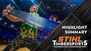 STIHL TIMBERSPORTS® Individual World Championship 2023 - competition highlights