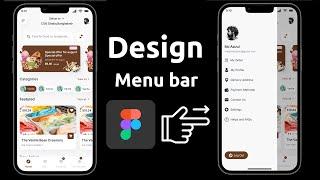 Make slide menu on Figma | Menu bar animation |  Expert Azi