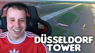 DÜSSELDORF OVERLOAD: ELMO MACHT DAS ERSTE MAL DÜSSELDORF TOWER | #vatsim #atc #msfs