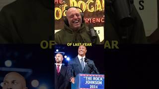 Joe can't stop laughing at The Rock as President