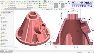 SolidWorks Tutorial for Beginners Exercise 234