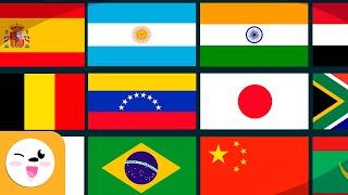 WORLD FLAGS - Find the Different Flag - EUROPE, AMERICA, AFRICA, ASIA y more - Compilation Video