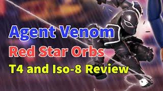 Agent Venom! Red Star Orbs Opening, T4 & Iso-8 Review! Rebirth Bio Raid Team | MARVEL Strike Force