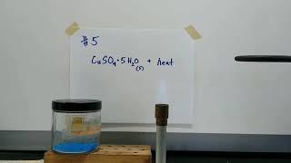 Copper (II) Sulfate Pentahydrate and heat