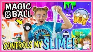 MAGIC 8 BALL CONTROLS MY SLIME | Kayla Davis