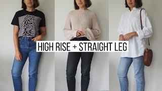 10 ways to style straight leg jeans!