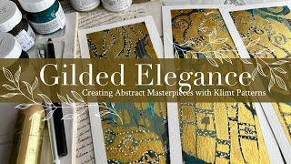 Gilded Elegance: Creating Abstract Masterpieces with Klimt Patterns