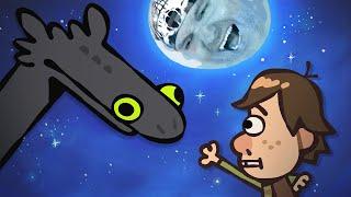 TRAINING THE DRAGON AND LAUGHING ► The Ultimate “How To Train Your Dragon” Cartoon | VIKTOR-REACTOR