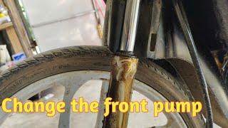 How to Change the front pump honda dream