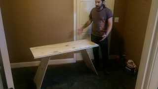 Building a Simple Modern Plywood Desk