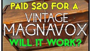 Will It Work? Vintage Magnavox Stereo Console