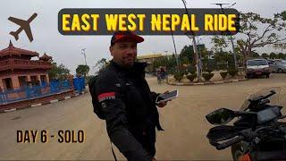 Day 6_Dropped Anish @ Nepalgunj Airport _ Returning SOLO _ KTM Adventure 250 _ Return journey _ VLOG