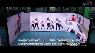 Front service Indoor advertising creative screen full color Indoor curved led video wall panel soft