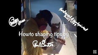 Learn how to shape a surfboard shaping tips 1/3 Paul Carter #002