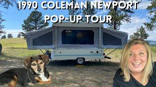 1990 Coleman Newport Pop-Up Camper Tour!