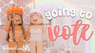 Voting with Bonnie and @Simply Gigi Kiwi  | Roblox Bloxburg Voting Roleplay | Bonnie Builds