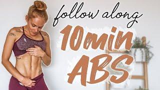 11 LINE ABS WORKOUT FOLLOW ALONG: 10 minute ab workout no equipment