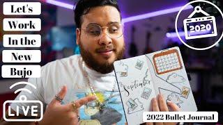 Let's work on my 2022 Bullet Journal and Swatch Some Inks! | Thatjournalingguy | ᵋ₍ɷ₎ᵌ