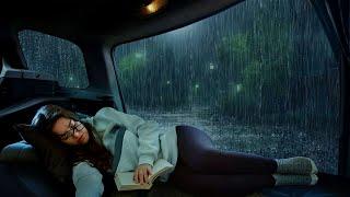 Let the sound of rain wash away your stress and lulled you to sleep in the camping car