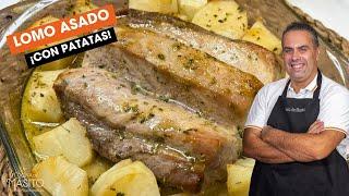 RECETA BARATA Y FACIL PARA NAVIDAD Lomo asado con patatas y especias