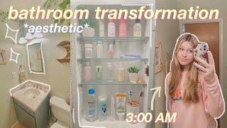 giving my bathroom the ULTIMATE makeover *at 3AM*