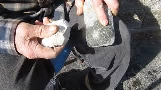 Shaping a stone gouge