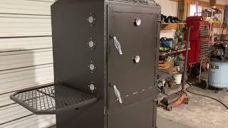 Vertical smoker build