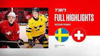 2025 World Junior Championship Highlights: Sweden vs. Switzerland