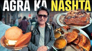 Agra's Famous Breakfast| Deviram's Kachori | Agra Sattar's Breakfast Mantola | Baburam Paratha Agra