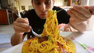 1KG of RUSTIC Carbonara!!  Italian Food in Calabria