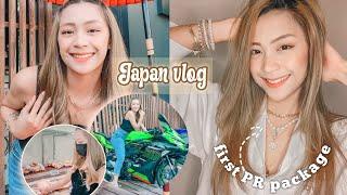 Living in Japan |  first PR package, Japan motorcycle shop, grocery day!