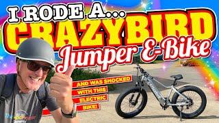 I RODE a crazybird Jumper E Bike and was SHOCKED with this ELECTRIC BIKE!