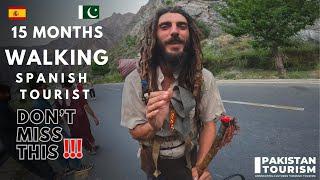 Spanish Tourist Pons Roman walking for15 Months - Cross10 Countries Now Reached Pakistan Tourism