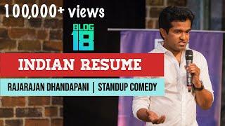 Indian Resumes | Stand-up Comedy by Rajarajan Dhandapani