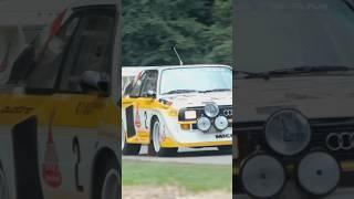 Ex Walter Rohrl Audi Sport Quattro S1 E2 Being Sent up the Goodwood Hillclimb!