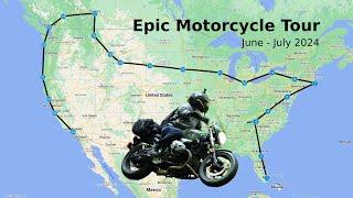 Epic Motorcycle Tour - United States (east coast, northern border, west coast)