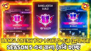 Bangladesh Top 1 Guild এর প্লেয়াররা Guild War Season 5 এর জন্য তৈরি হচ্ছে Free Fire