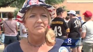 Donald Trump visits Susquehanna Valley high school