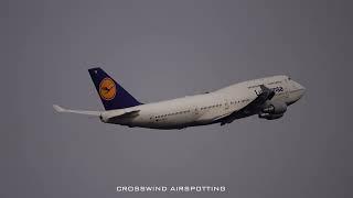 6 MINUTES AIRPLANES AT  FRANKFURT AIRPORT BEFORE THE STRIKE