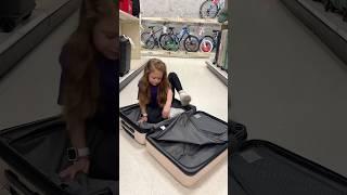 CAN SHE FIT INSIDE A SUITCASE?!  @HallieOnStage114 #funny #target #cute #viral #trendy #lol