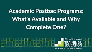 Academic Postbac Programs: What's Available and Why Complete One?