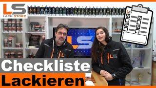 Nichts mehr vergessen! Was braucht man zum Lackieren? | LACKSTORE