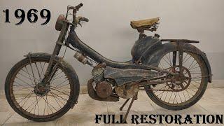 Old Moped Full Restoration (Mobylette Motobecane) 1969 Model - 2 Stroke