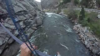 Clear Creek. Creek side. Rock climbing fish and chips & Guppy