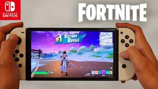 Nintendo Switch *OLED Fortnite Gameplay *wins Playing with *New Battle Pass Skin *The Night Rose