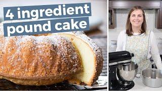 Traditional Pound Cake Recipe | Only Four Ingredients!