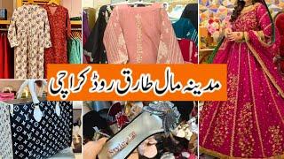 Tariq Road Karachi | Affordable wedding dresses, footwear and bags Shopping | Festive Collection